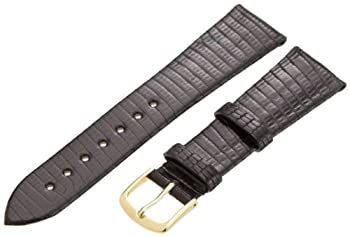【中古】【輸入品・未使用】hadley-romaメンズmsm700sa-200?20-mmショートブラックGenuine Lizard Leather Watch Strap