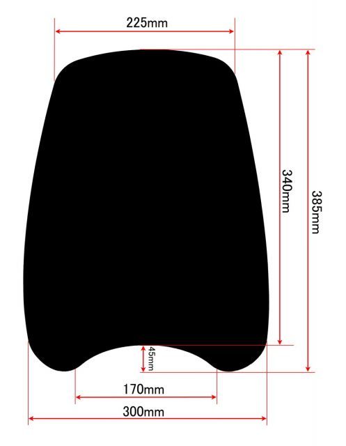 ホンダ ジョーカー ウインドスクリーン シールド 風防 ホンダ ジョーカー 汎用ウインドスクリーン ws-02クリア