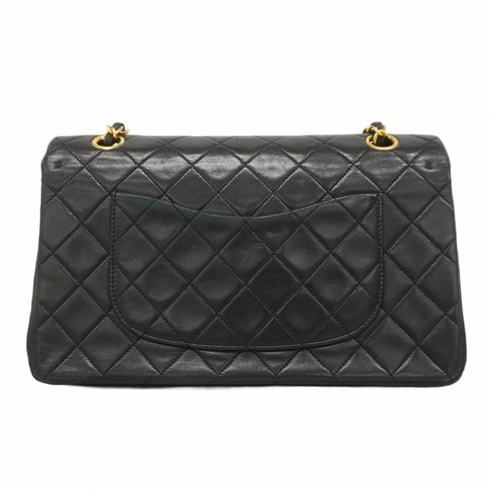 CHANEL マトラッセ　ショルダーバッグ　ブラック　Wフラップ　ラムスキン マトラッセ シャネル CHANEL ショルダーバッグ A57431 Y83566