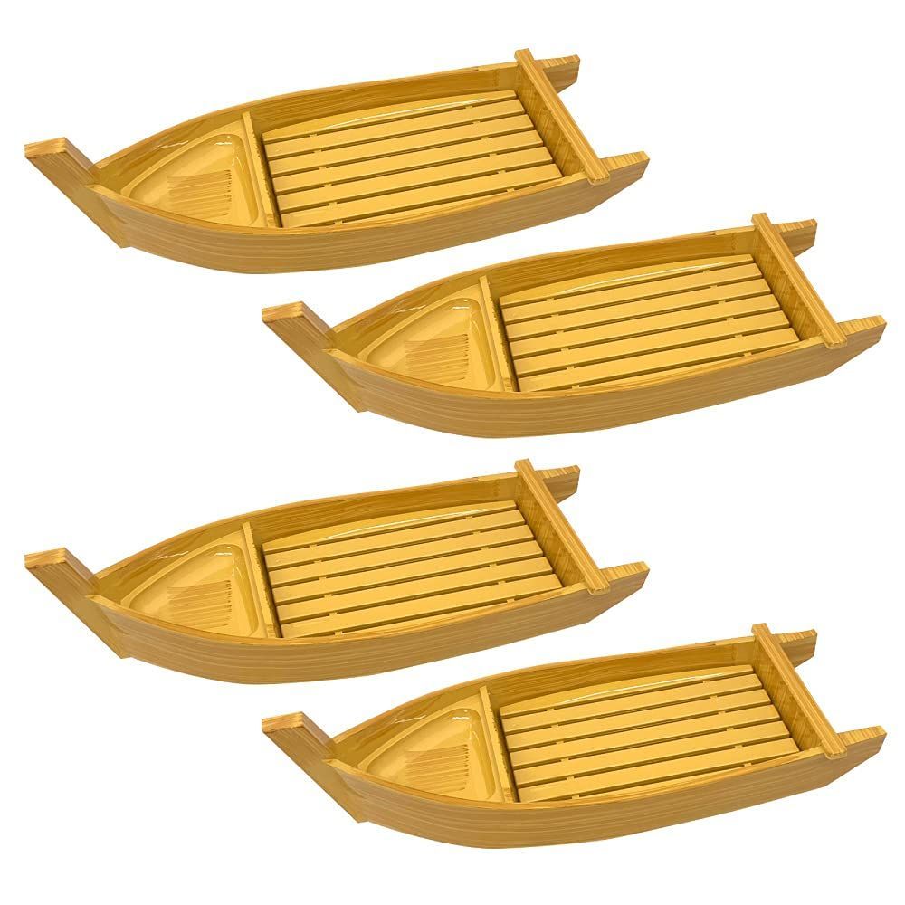 新品 器 4個 舟盛り 舟盛り皿 刺身皿 おしゃれ 容器 船盛り 越前宝や 盛舟 舟盛 盛込み舟 刺身舟 【常温】