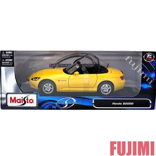Maisto 1/18 Honda S2000 イエロー Maisto Special Edition Honda S2000 1:18 LHD Yellow HTF | eBay