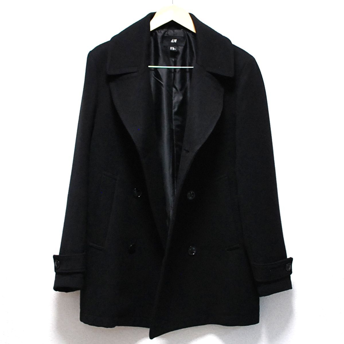 H&M (エイチアンドエム) ピーコート Pコート USED 50サイズ ブラック