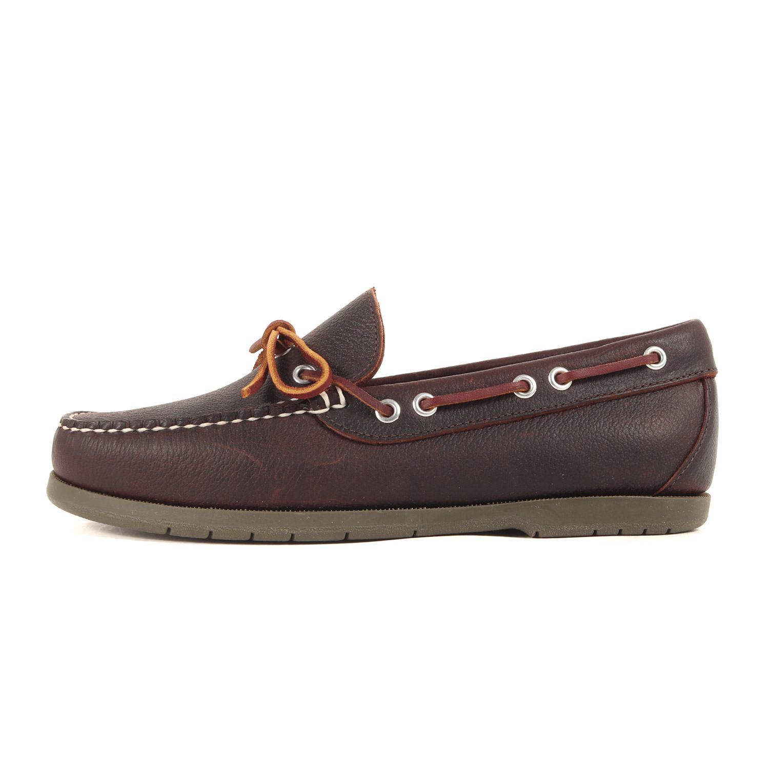 新品 L.L.Bean エルエルビーン サイズ:26.5cm ハンドソーン モカシン キャンプ モック レザー シューズ Handsewn Moccasins C mp Moc ダークブラウン US8.5EE 靴 ブランド【メンズ】