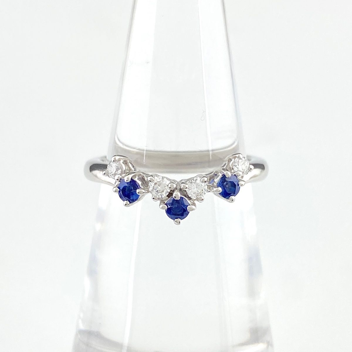 在庫一掃】 ポーラ POLA サファイア デザインリング プラチナ 指輪  