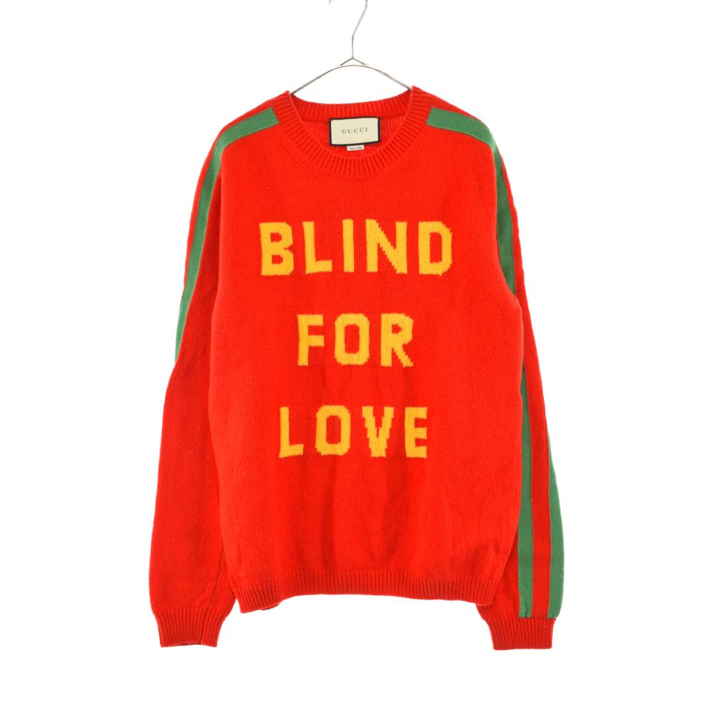 GUCCI (グッチ) 18AW Blind For Love Knit Sweater ブラインド フォー