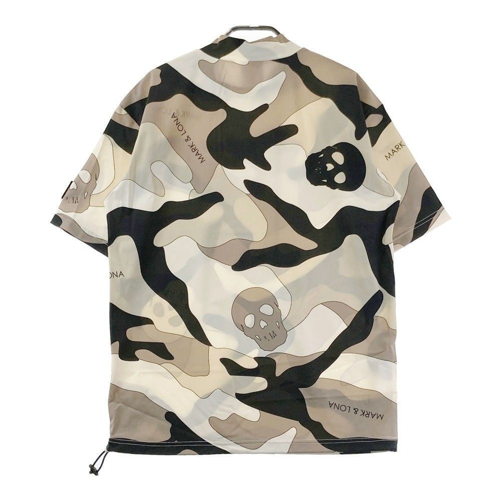 MARK&LONA マークアンドロナ　モックネック　半袖シャツ　迷彩　メンズ MARK&LONA マークアンドロナモックネック半袖シャツ迷彩メンズ