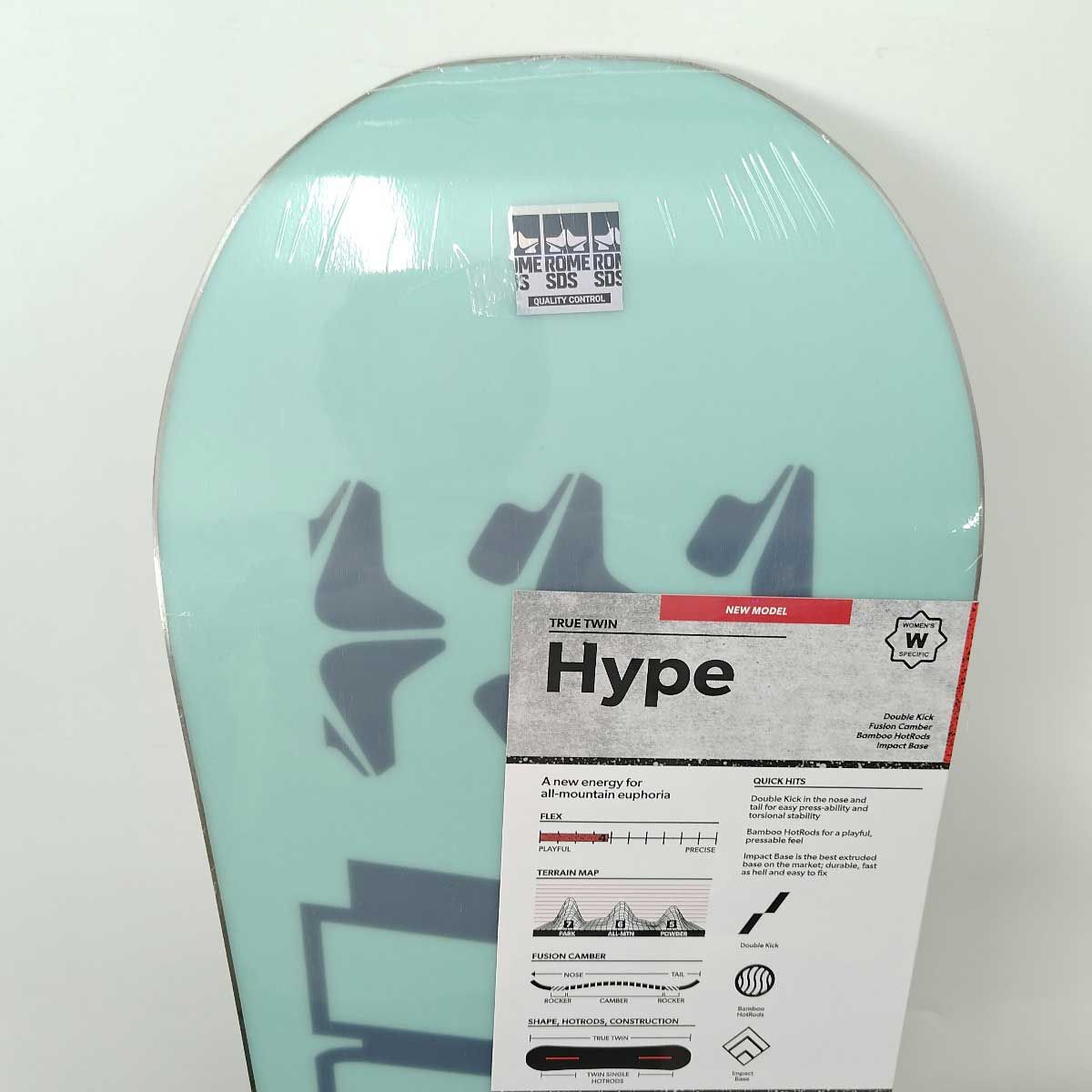ローム HYPE スノーボード 板 138cm ROME SDS レディース 23-24モデル