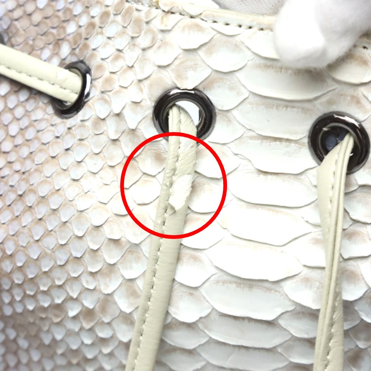 パイソン LB2029 ハンドバッグ グラデーションパープル Python 高級本