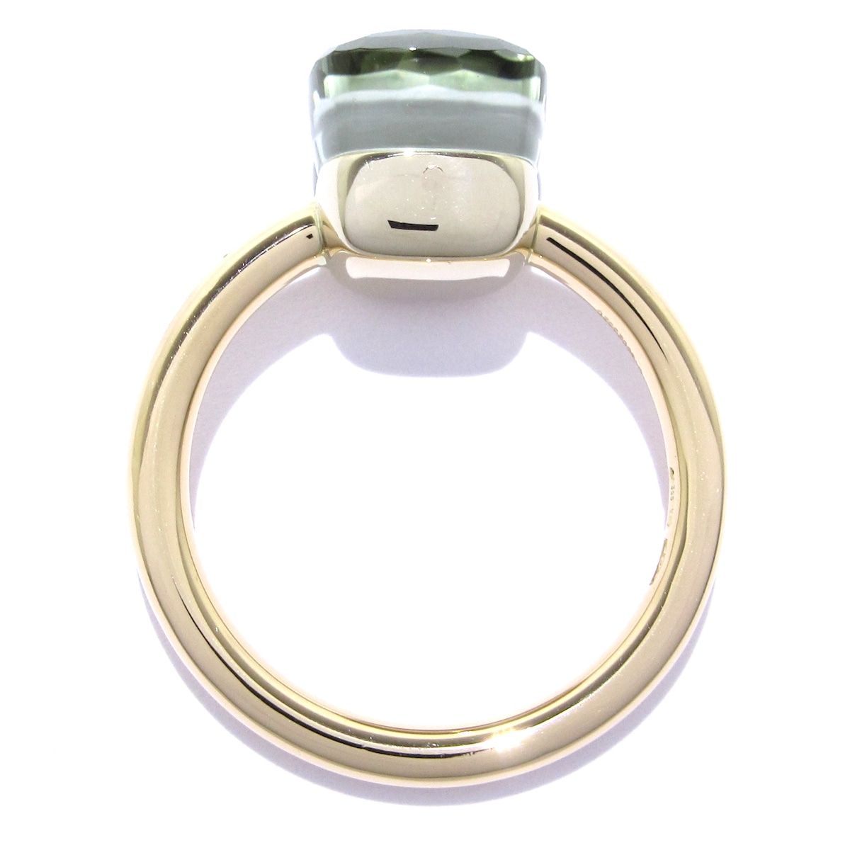 ポメラート ヌード フルダイヤ リング 10号 K18YG カケ E1637