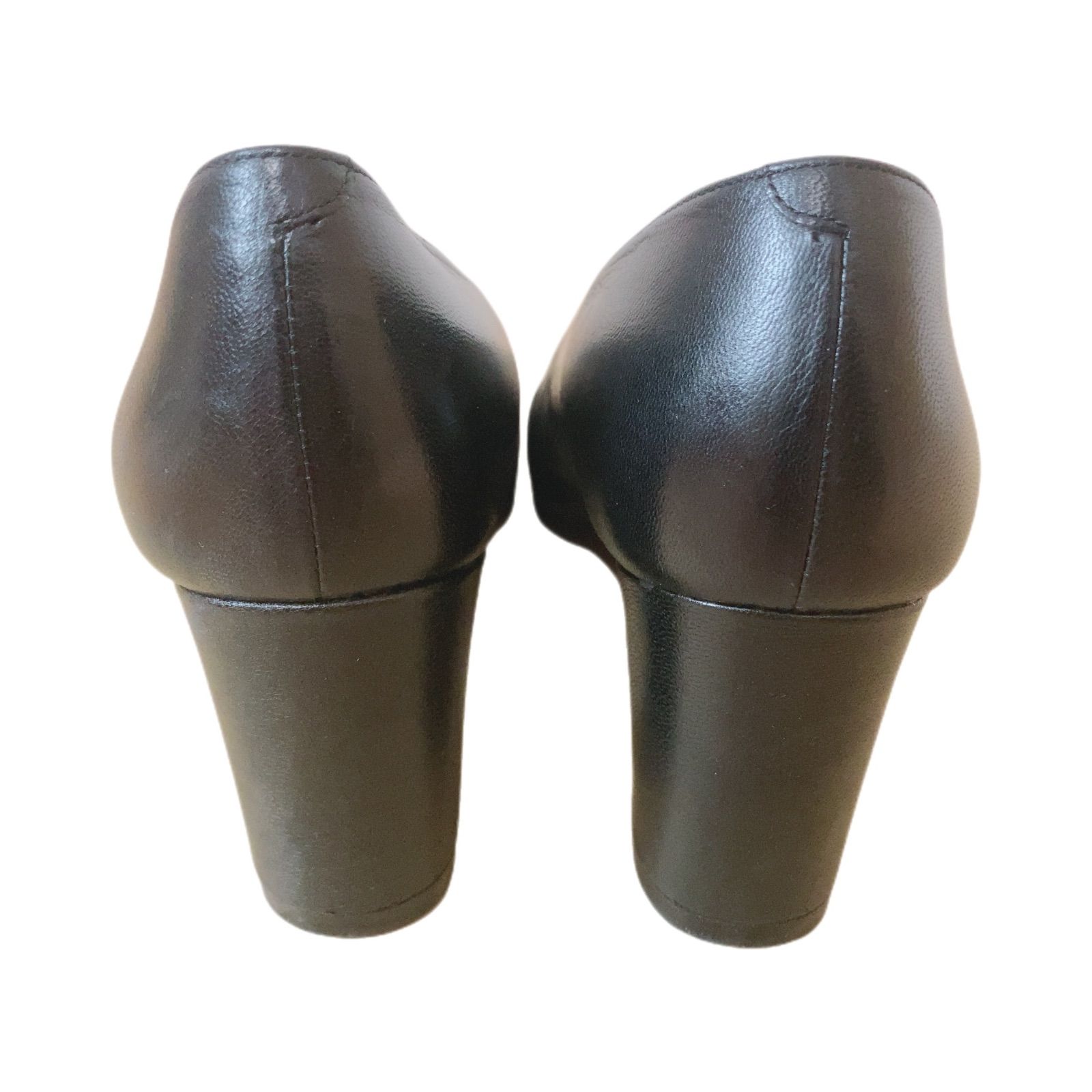 Saint Laurent パンプス 36 Z1516 Yves Saint Laurent イヴサンローラン スクウェアトゥ レザー