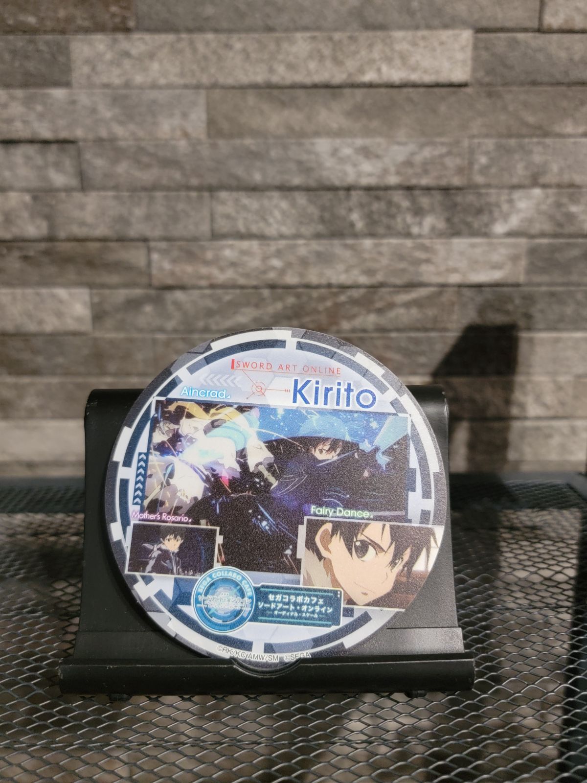 SAO SEGAコラボ　オリジナルコースター　キリト SAO SEGAコラボ オリジナルコースター キリト SAO SEGAコラボ