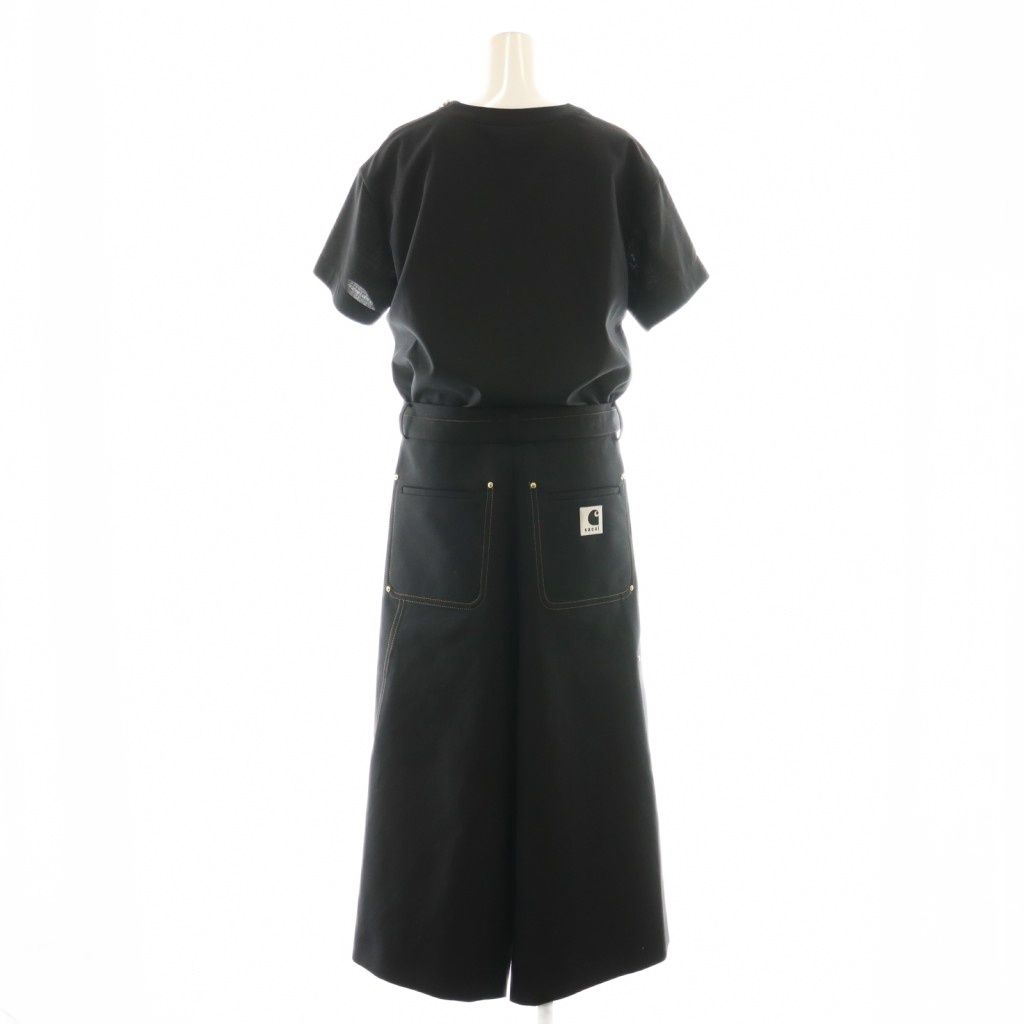 サカイ sacai Carhartt WIP 24SS Suiting Bonding Dress ドレス ワンピース マキシ ロング 1 黒 ブラック AT OS