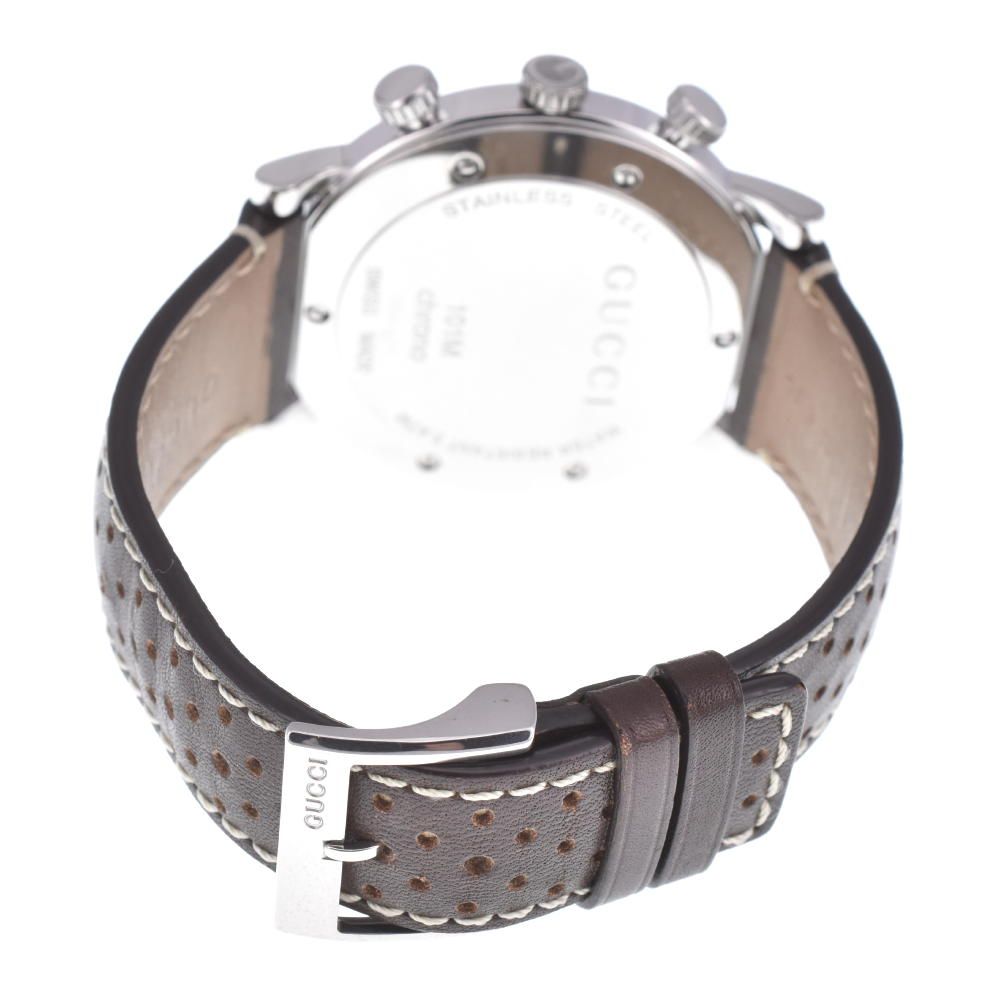 GUCCI 101m クォーツ腕時計 GUCCI グッチ 時計 メンズ 101M クロノグラフ クォーツ ダイヤモンド