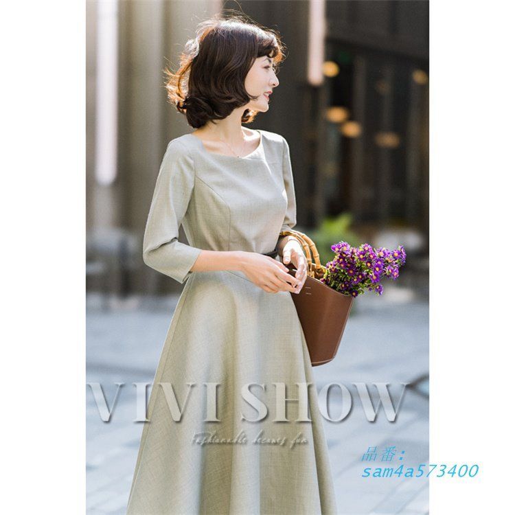 品質保証、最安値に挑戦！ ワンピース レディース シンプル おしゃれ おでかけ オフィス 大人 お呼ばれ am4a573400