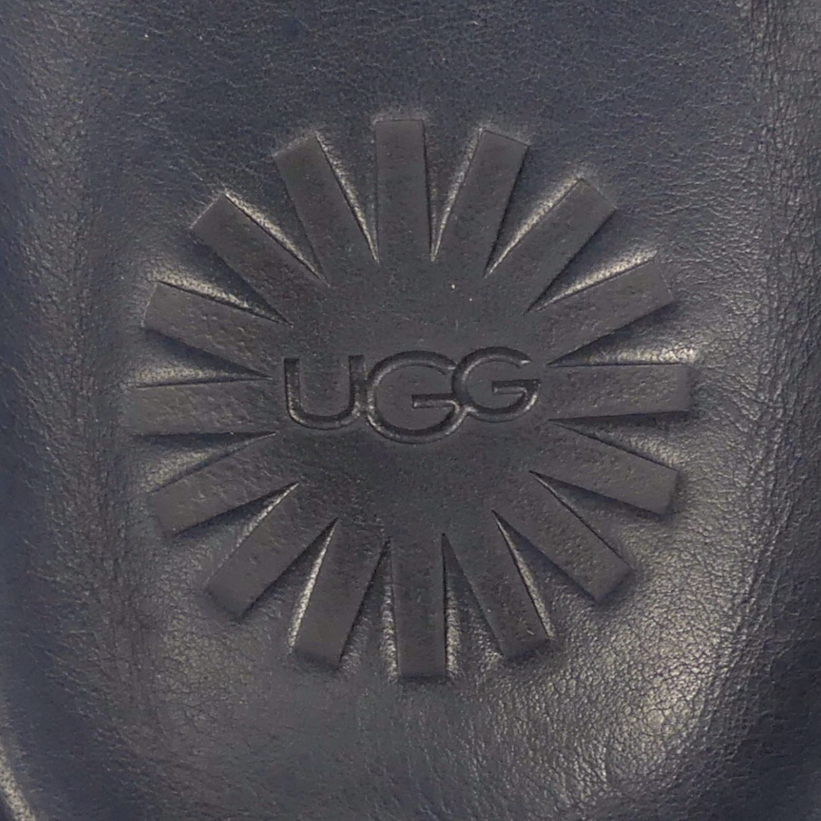 UGG アグ レザーサンダル トングサンダル ネイビー メンズ 27cm 本革