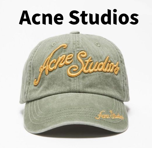 Acne Studios ロゴキャップ セージグリーン Acne Studios ロゴキャップ セージグリーン