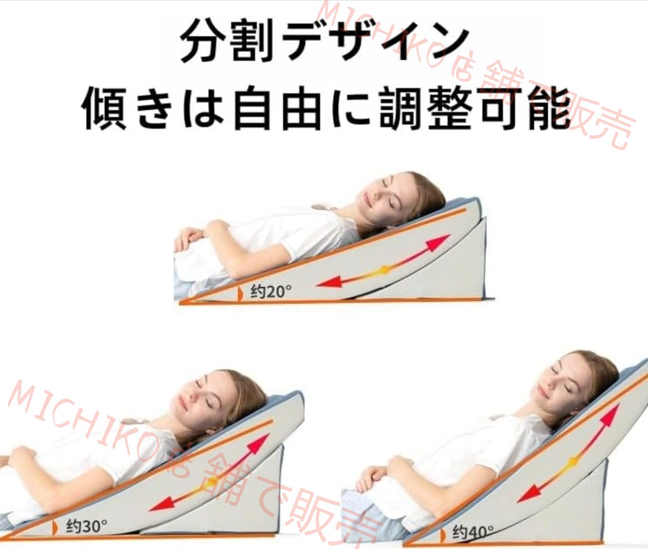 【全品送料無料】 傾斜枕 三角枕 | 術後用ウェッジ枕 3 個セット 位置調整 通気防菌 カバー洗える 折りたたみ式 良性発作性頭位めまい症 逆流性食道炎 腰痛対策に適し 読書 介護 お年寄り向け にも活用可 体にフィットし安眠サポート 敬老の日プレゼントにも最適