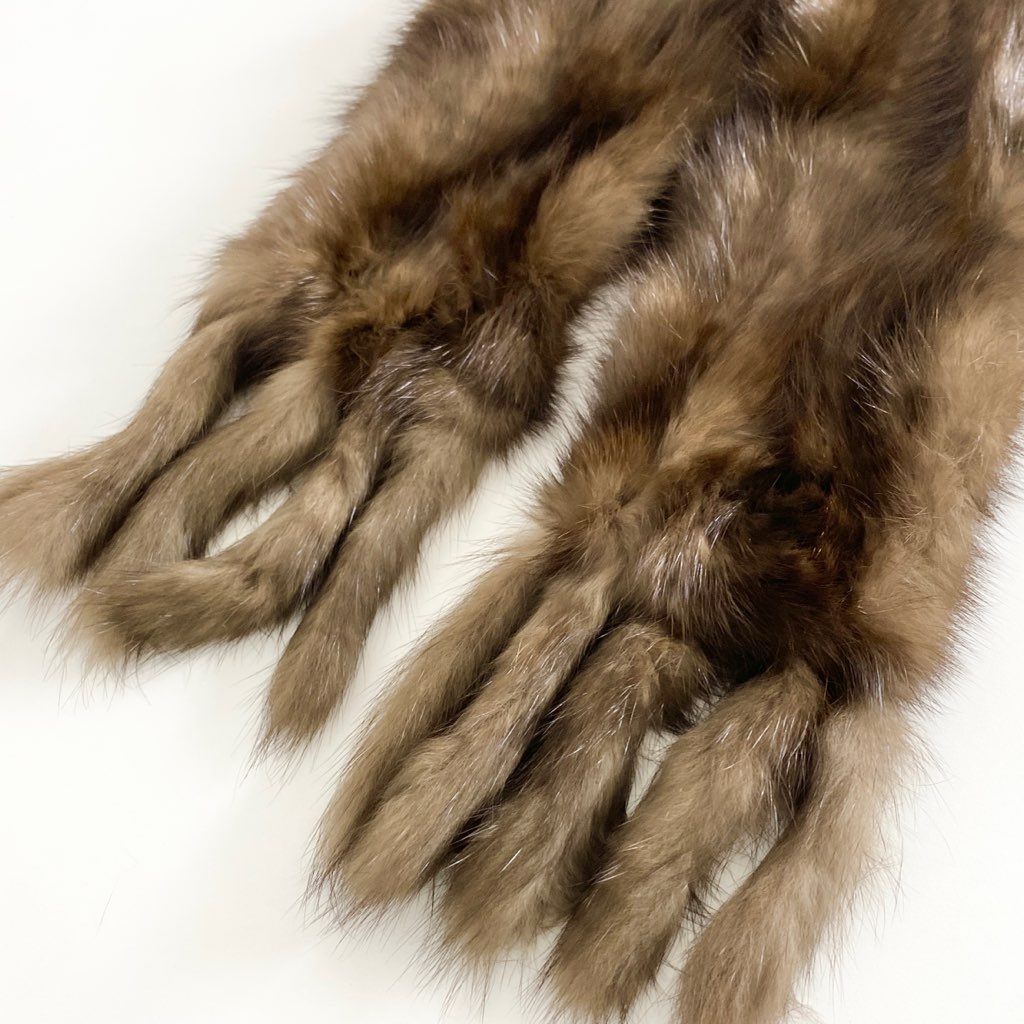 新品】リアルファーショール マフラー セーブル ロシアン セーブル