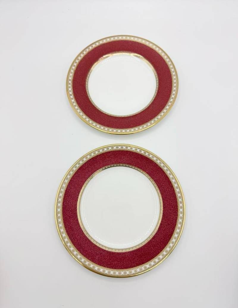 1 / 5 ウェッジウッド ユーランダー パウダールビー 17.5㎝プレート皿2