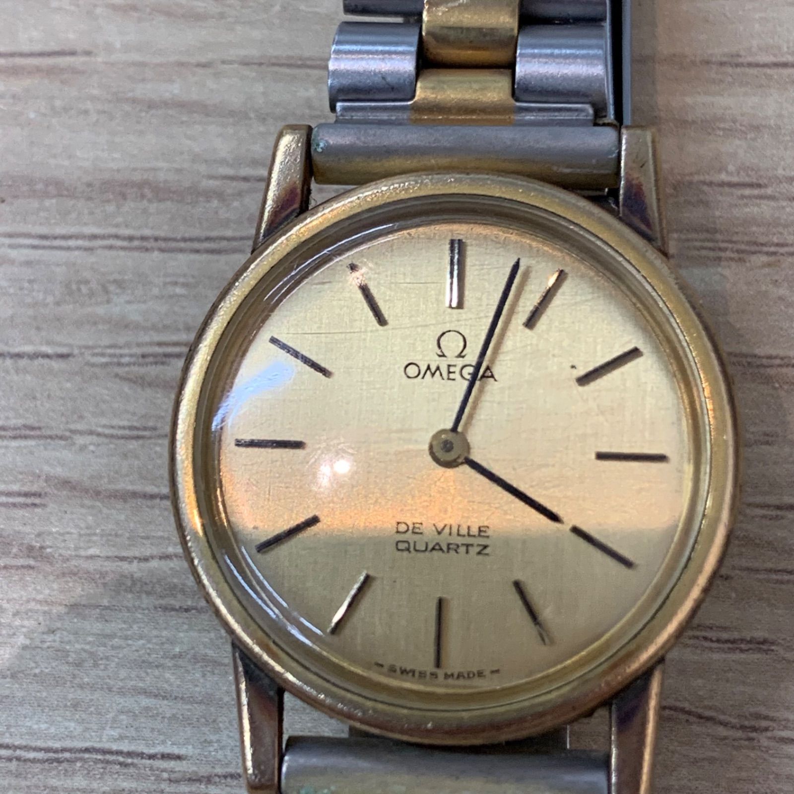s*様 OMEGA De Ville クォーツ 時計　不動　動作未確認 オメガ OMEGA デビル クォーツ ゴールド 動作未確認 腕時計