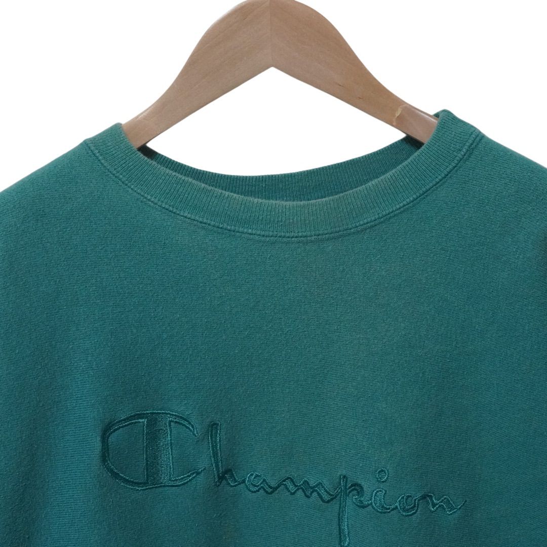 90s Champion 刺繍タグ リバースウィーブ グリーン Champion(チャンピオン) / 90s/刺繍タグ/REVERSE WEAVE/目有