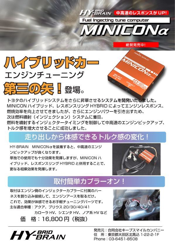 HYBRAIN MINICONアルファ