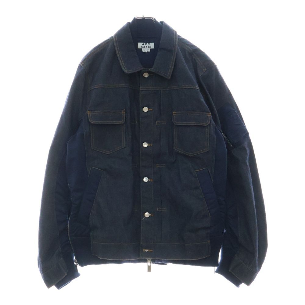 sacai × A.P.C. 'EIMI DENIM JACKET'MA-1ドッキング デニム