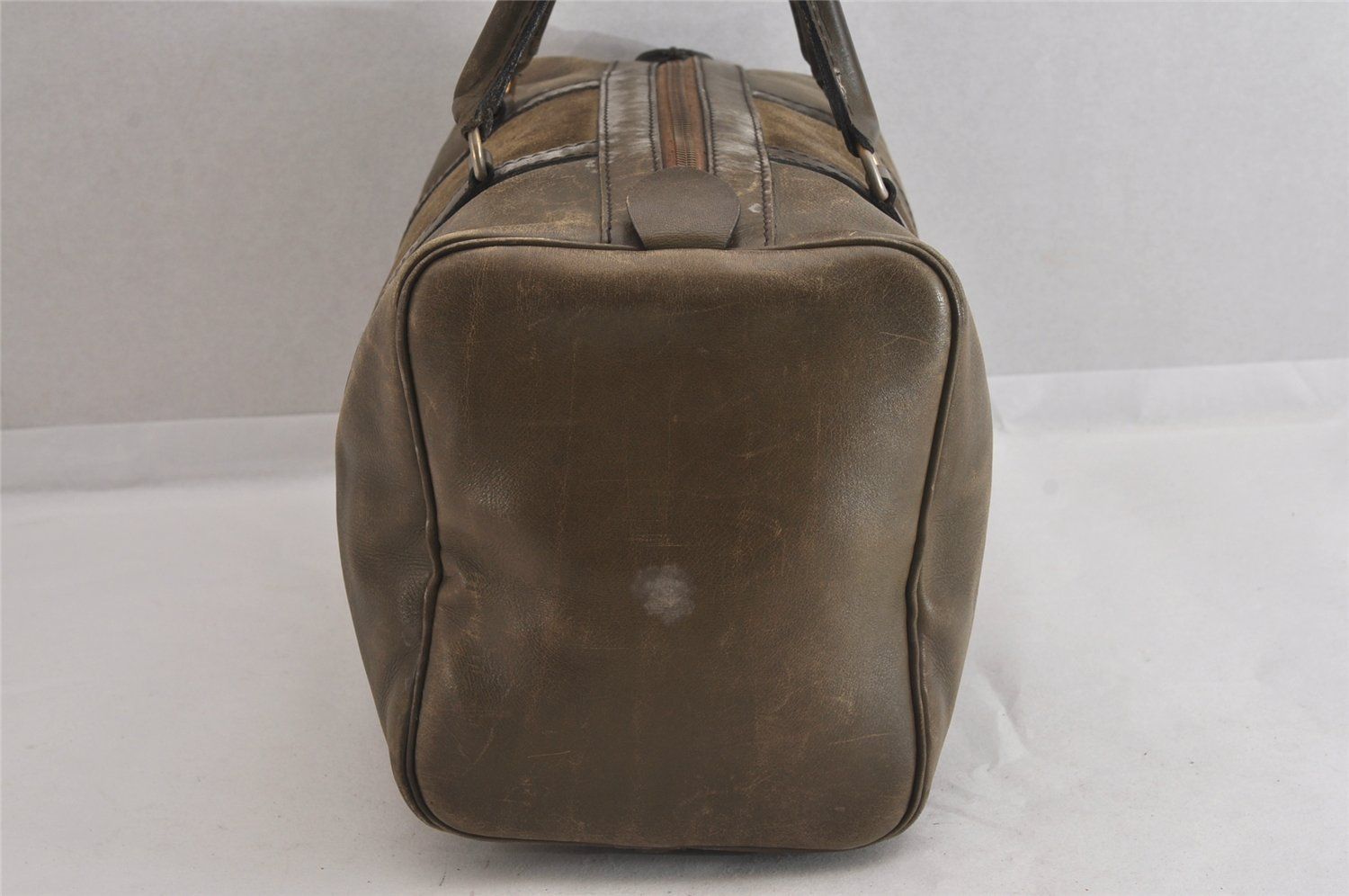 良品✨ChristianDior ディオール　ボストンバッグ　茶色　革　スエード Christian Dior ディオール ヴィンテージ ハンドボストンバッグ
