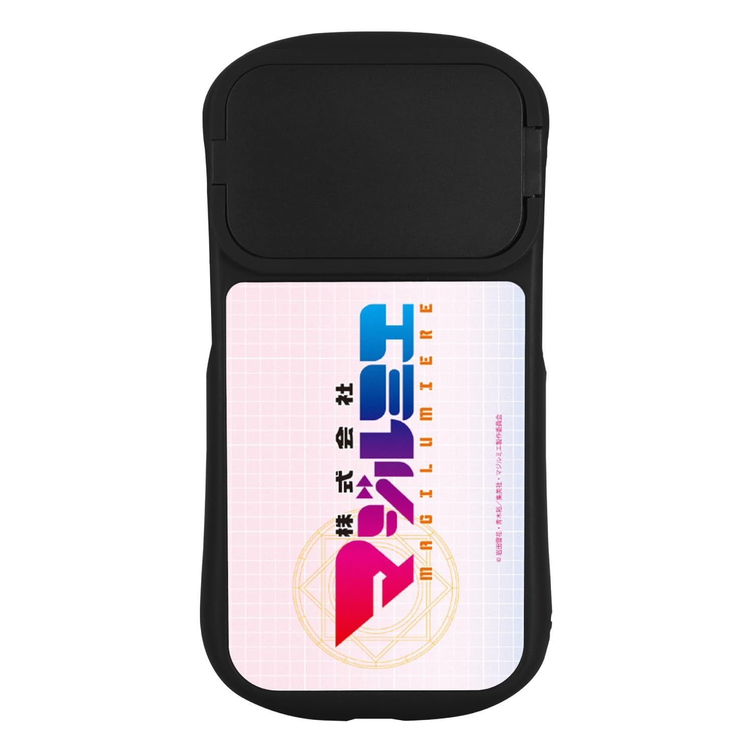 【数量限定】15 / Pro / 14 / 14 iPhone15 Pro / 13 / 13 株式会社マジルミエ Pro / 12 / 12Pro グルマンディーズ 対応 ハイブリッドガラスケース ロゴ BKM-01A