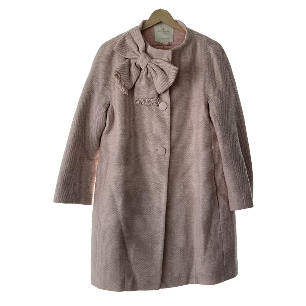 Kate spade ケイトスペード コート サイズM レディース - OUMU1032 ライトピンク 長袖|リボン|秋|冬
