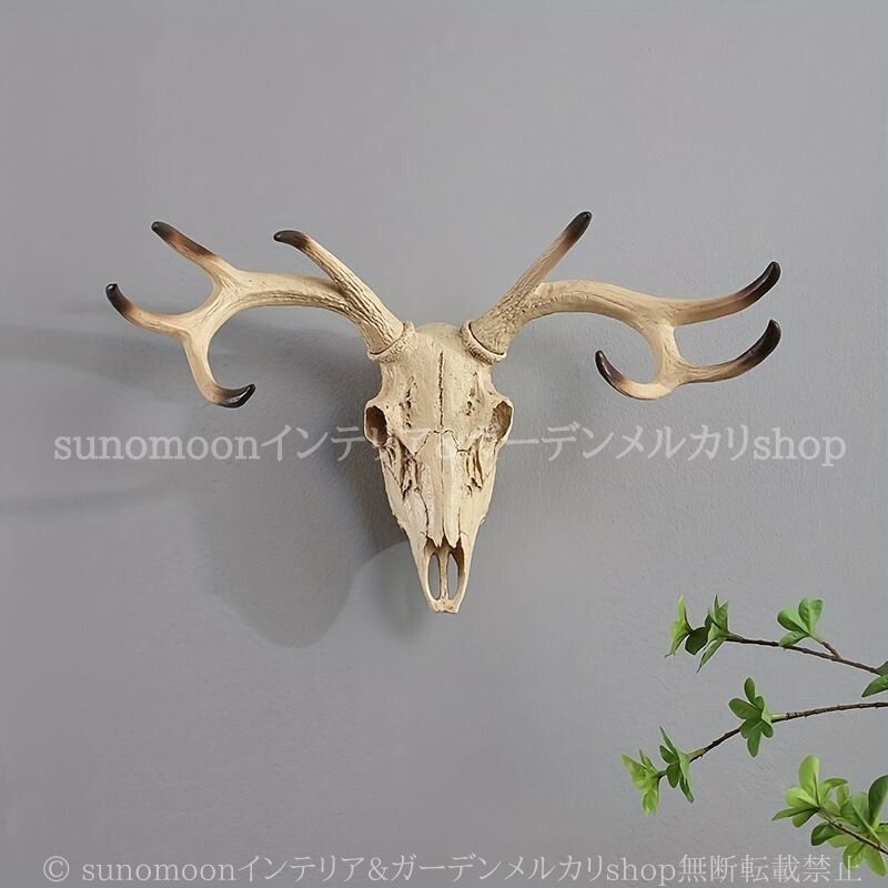 鹿 ハンティングトロフィー ウォール アート おしゃれ 壁掛け インテリア 北欧 動物 アニマル ヴィンテージ 店舗 ディスプレイ