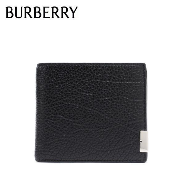 24SS新作 バーバリー BURBERRY  CC BILL COIN Bカット バイフォールド コインウォレット【BLACK】 8083748  BLACK/【2024SS】m-wallet