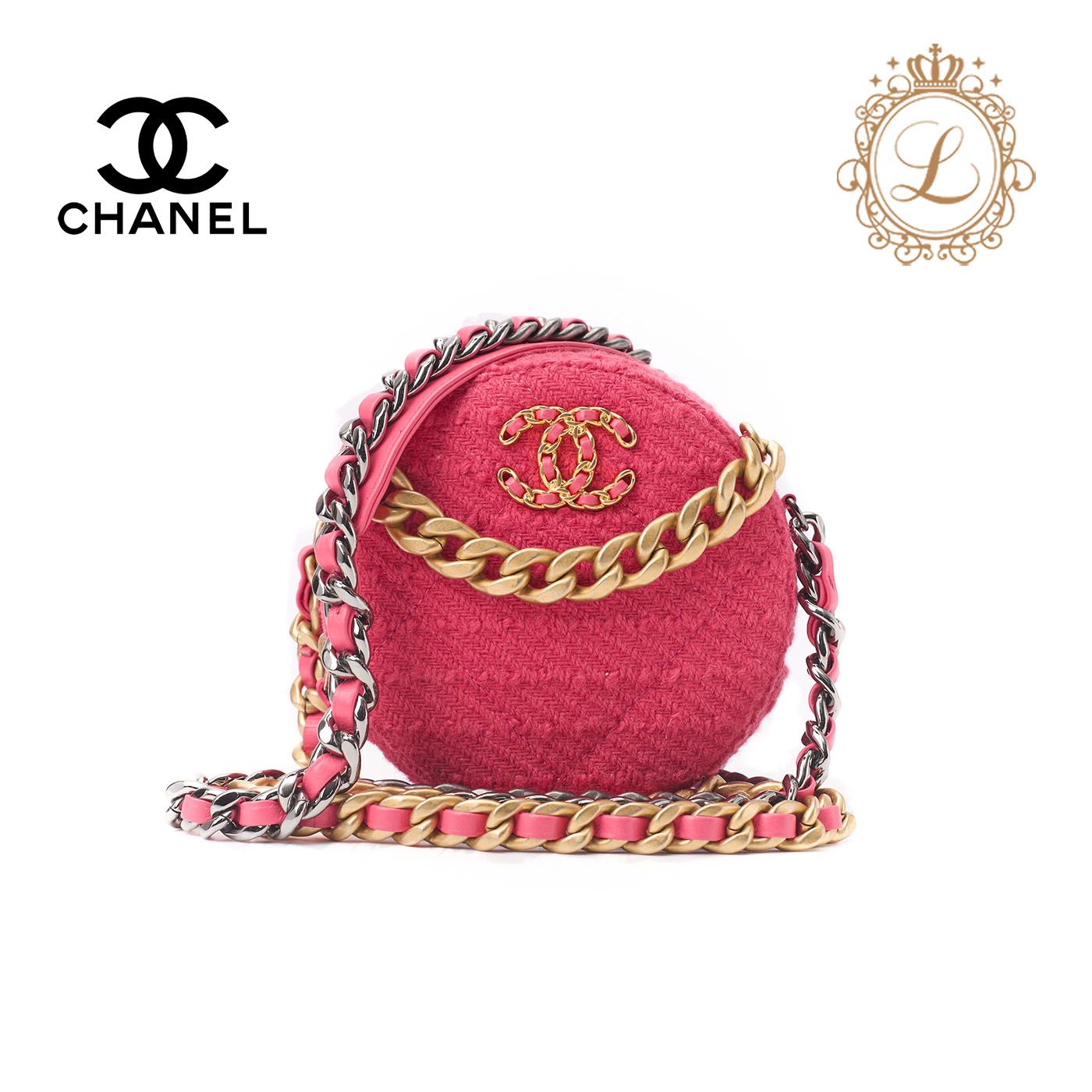 CHANEL シャネル シャネル19 マトラッセ チェーンショルダー ツイード 