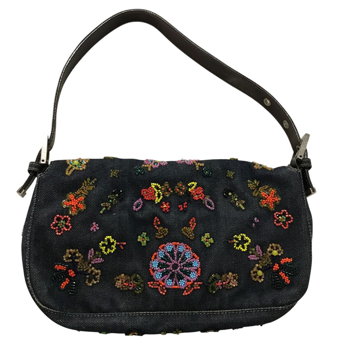 Fendi 刺繍デニムバッグビーズ
