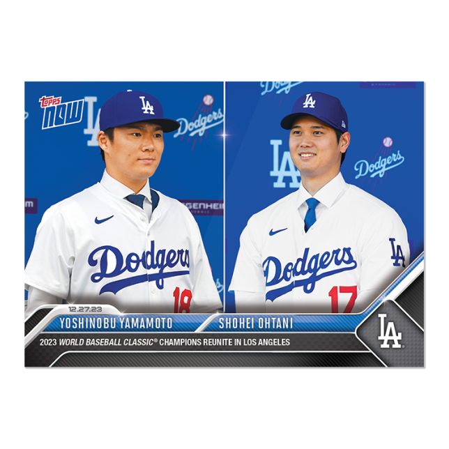 Topps - topps now 大谷翔平/山本由伸 WBC26,27、OS23,25,26 山本由伸 / 大谷翔平 Yoshinobu Yamamoto / Shohei Ohtani TOPPS
