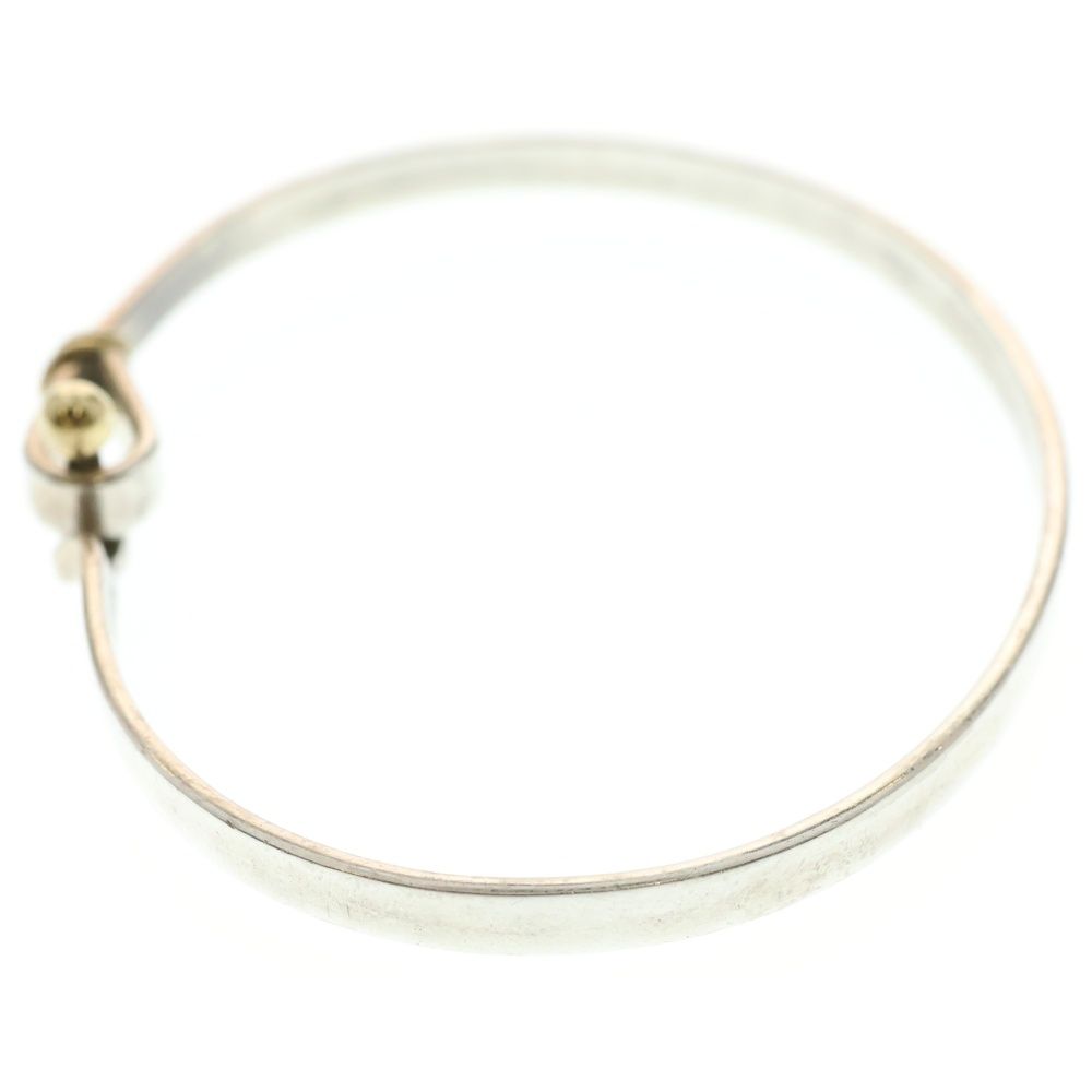 未使用に近い ティファニー バングル フック&アイ コンビ K18YG 17号