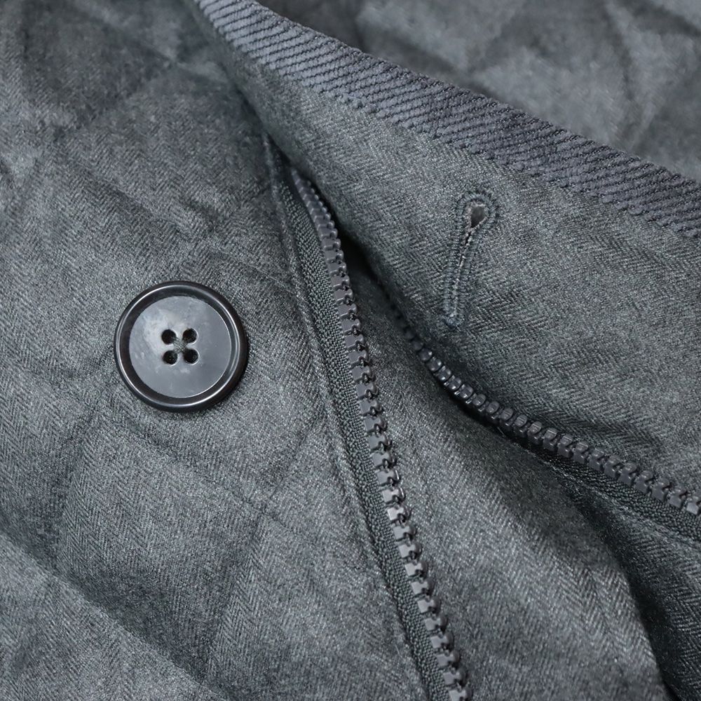 1円/秋冬/MIERU/Mサイズ/レザー切替ダウンベスト プレミアムイタリーラム ヘリンボーン ツイード 防寒 ジレ ミエル 新品/茶×グレー/j626/ 本物保証，セール 1円⁄秋冬⁄MIERU⁄Mサイズ⁄レザー切替ダウンベスト