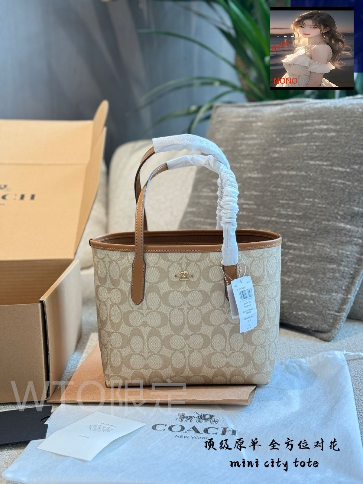 今日特価】Coach City Mini Tote - コーチ シティ ミニ トート