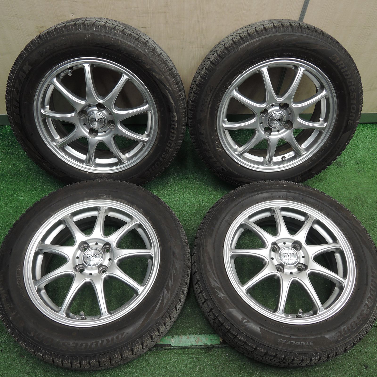 *送料無料*キレイスタッドレス 175/65R15 ブリヂストン ブリザック VRX2 DIOS es9 15インチ PCD100/4H3122802HAス