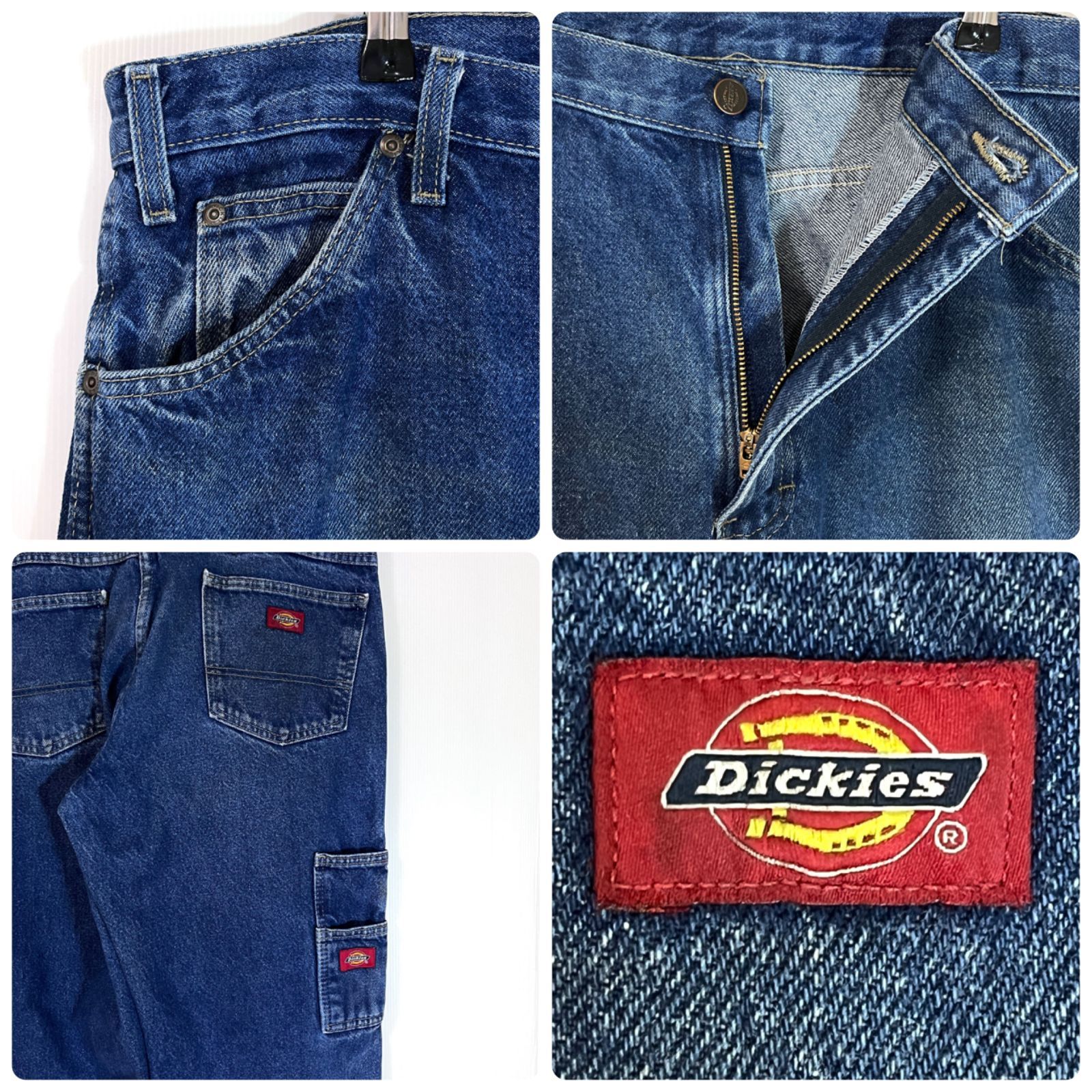 Dickies ディッキーズ W36 L32 ダブルニー ヘビーオンス デニム 