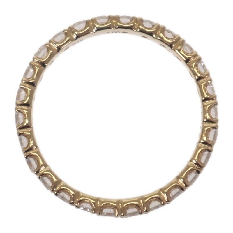 no brand】デザインジュエリー フルエタニティ リング K18イエロー 