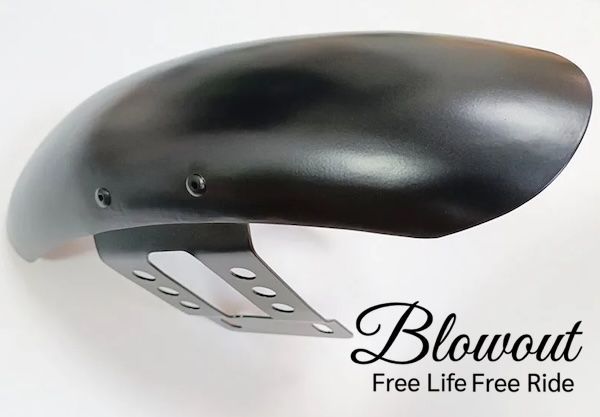 Blowout スポーツスター ショートフロントフェンダー ハーレー XL883 XL1200 N R L 1998- 2001-2019 BRIGHTFACE_UK