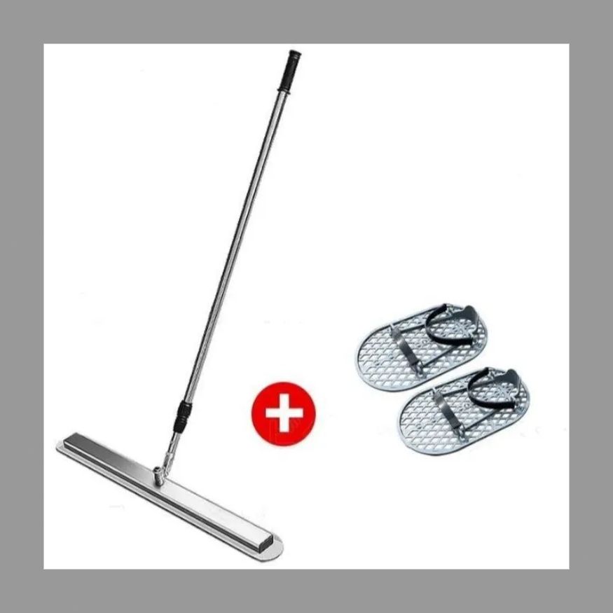 実用品 左官作業工具 アルミスクリードポータブルハンドル 伸縮柄 付 大工道具 左官 コンクリート仕上げ 80 10 200cm