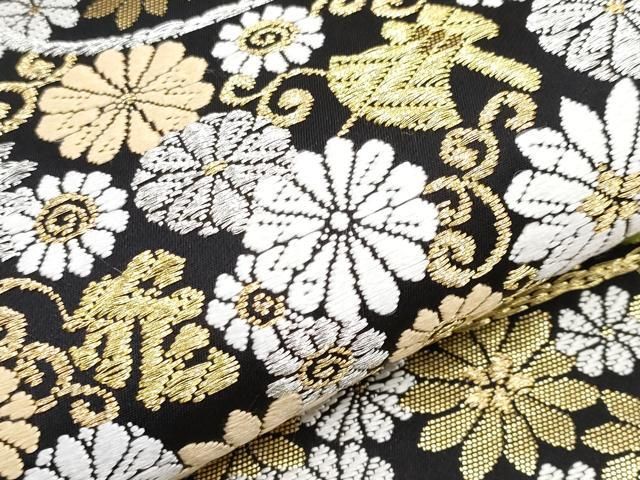 平和屋着物 西陣 おび弘謹製 六通柄袋帯 花鳥文 金銀糸 逸品