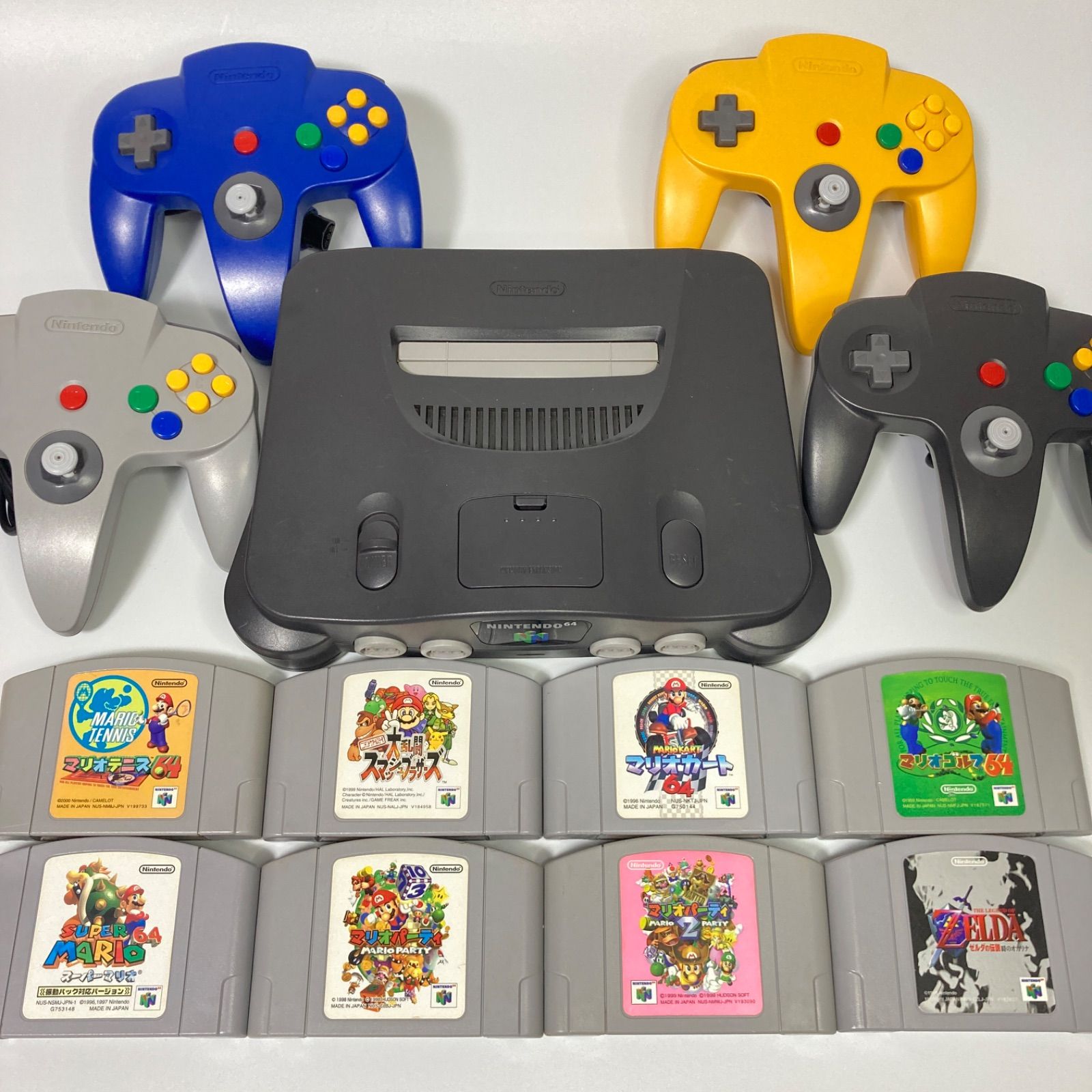 4人で遊べる！ パーティセット ソフト8本 ニンテンドー64 すぐ遊べるセット - メルカリ