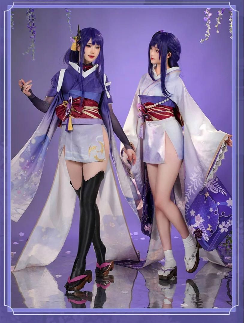 三分妄想　原神　雷電将軍　眞　コスプレ衣装 三分妄想 原神 雷電真 雷電影 雷電将軍 コスプレ衣装 ウィッグ