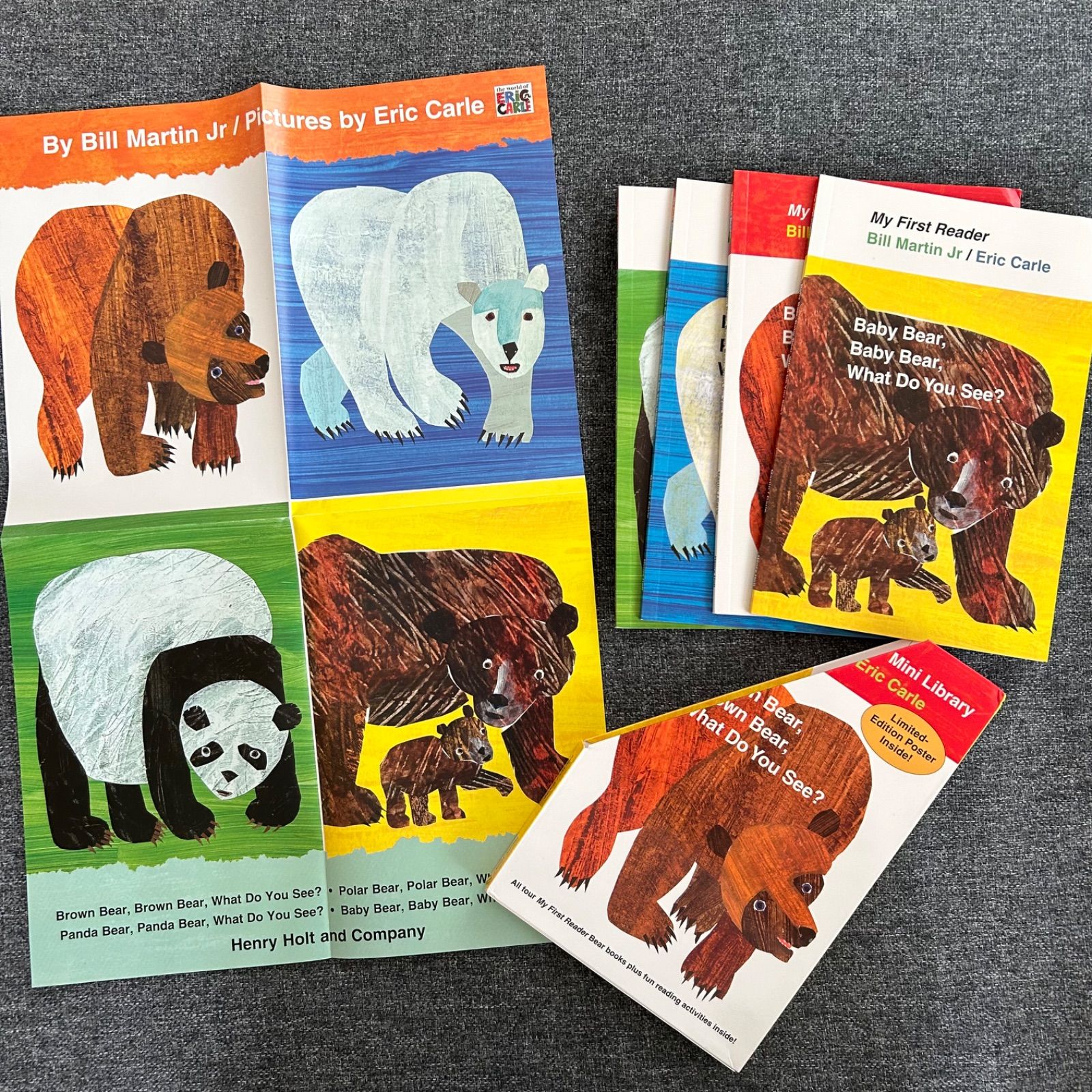 Brown Bear 4冊 マイヤペン対応 polar panda baby エリック