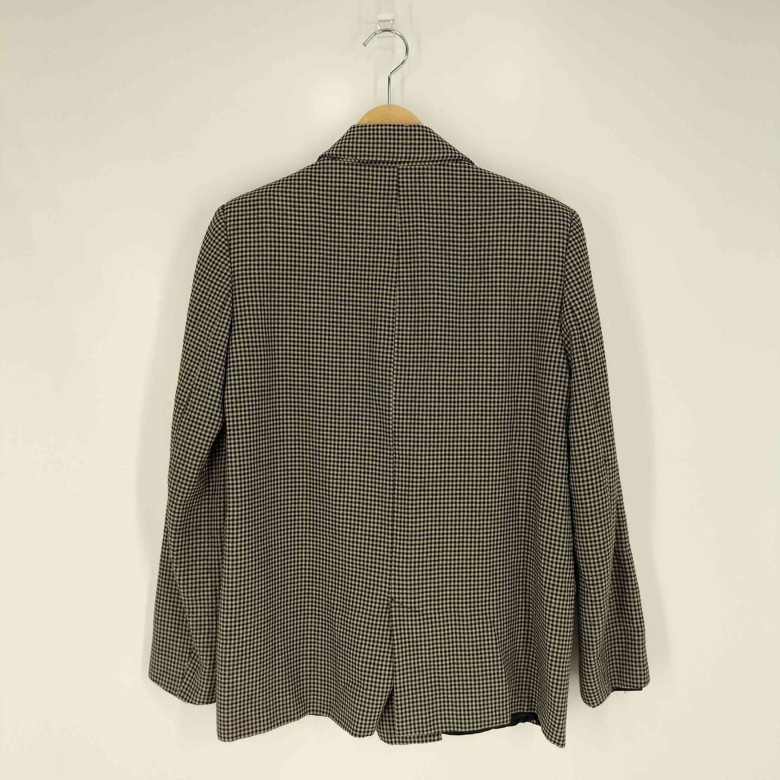 ザラ ZARA チェック ダブルブレストテーラードジャケット レディース