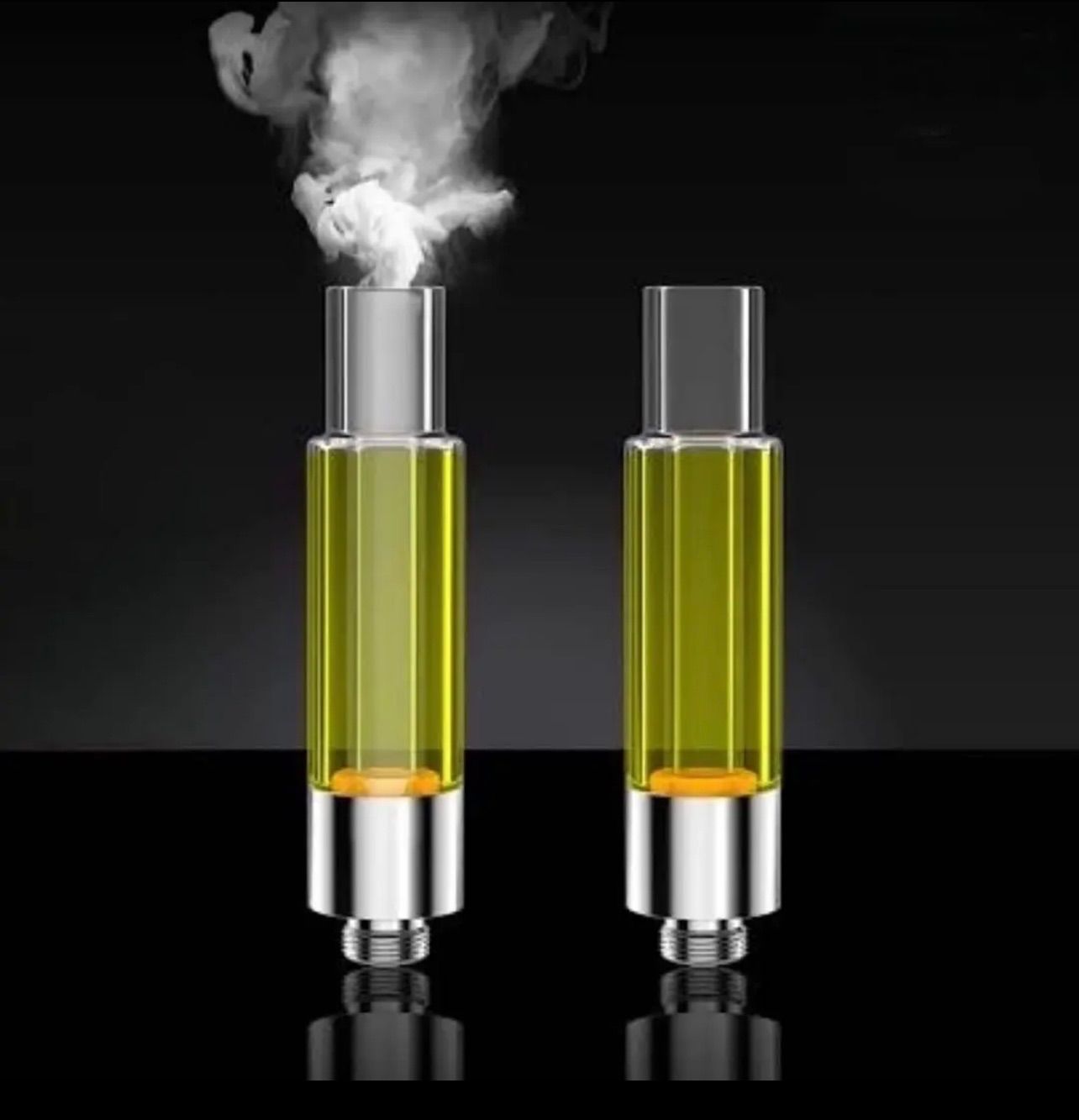 0.5ml 100本バラゴールドフルガラス アドマイザーCBD VAPEリキッド用 