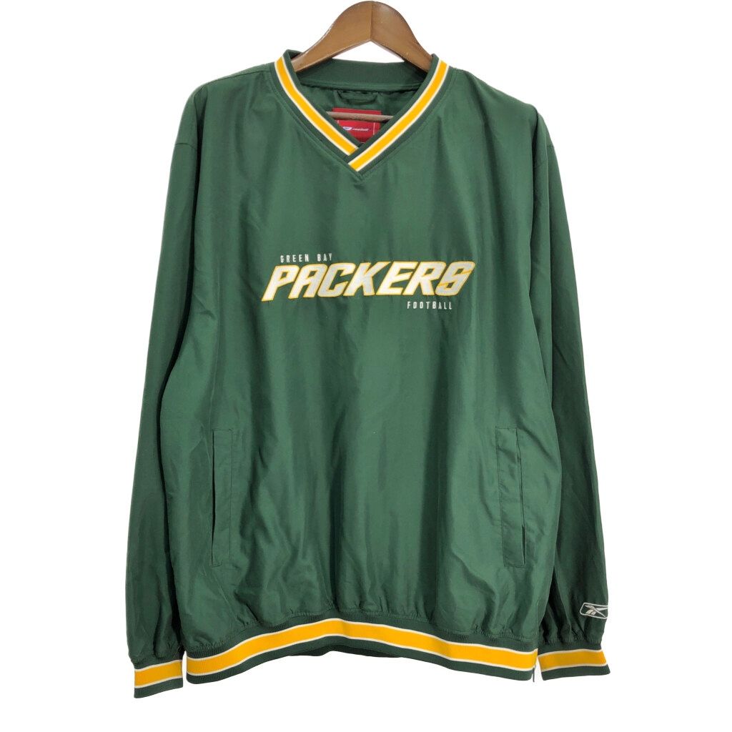 Reebok × NFL グリーンベイ パッカーズ XL 古着 プルジャケット Reebok × NFL グリーンベイ パッカーズ XL 古着 プルジャケット